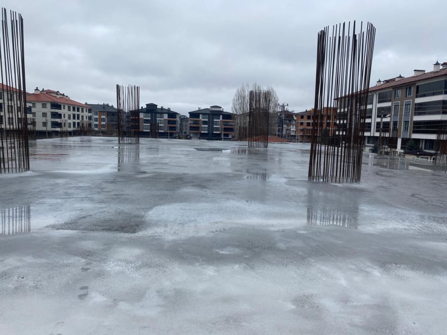 İmamı Gazali Külliyesi temel kazısı ve hafriyat çalışmalarından bir kare