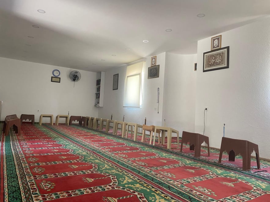 İmamı Gazali Külliyesi’nin geçici mescidinden görünüm